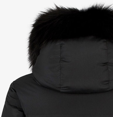 (W) フェンディ ブラック フード付き カジュアル コットン ジャケット ジッパー付き FAN134AQB2F0GME Details for (W) フェンディ ブラック フード付き カジュアル コットン ジャケット ジッパー付き FAN134AQB2F0GME