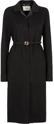 (W) FENDI Abrigo Negro Medio Largo Cruzado Sencillo para Hombre. FF9022AM3YF0GME Order (W) FENDI Abrigo Negro Medio Largo Cruzado Sencillo para Hombre. FF9022AM3YF0GME