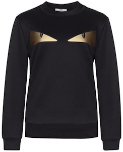 (W) 펜디 블랙 몬스터 프린트 스웨트셔츠. FAF089A6MGF0GME Order (W) 펜디 블랙 몬스터 프린트 스웨트셔츠. FAF089A6MGF0GME