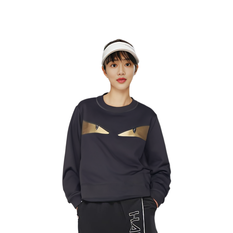 Purchase (W) 펜디 블랙 몬스터 프린트 스웨트셔츠. FAF089A6MGF0GME