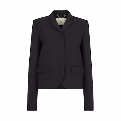 (Women) FENDI Black Single-Breasted Long Sleeve Blazer FJ7419AJYFF0GME