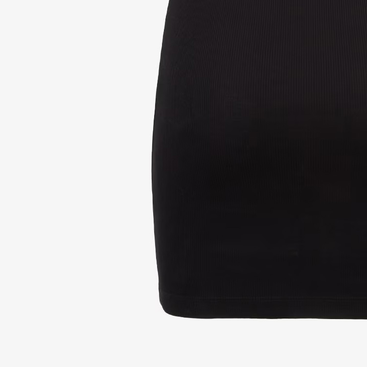 Purchase (W) 芬迪 黑色无袖休闲连衣裙带刺绣标志 FS9617ANQMF0GME