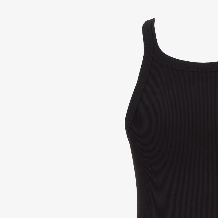 Details for (W) 芬迪 黑色无袖休闲连衣裙带刺绣标志 FS9617ANQMF0GME