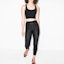 Lookbook (Women) FENDI Black Slim Fit Leggings with Double F Logo Print. FAB174AESYF0GME
