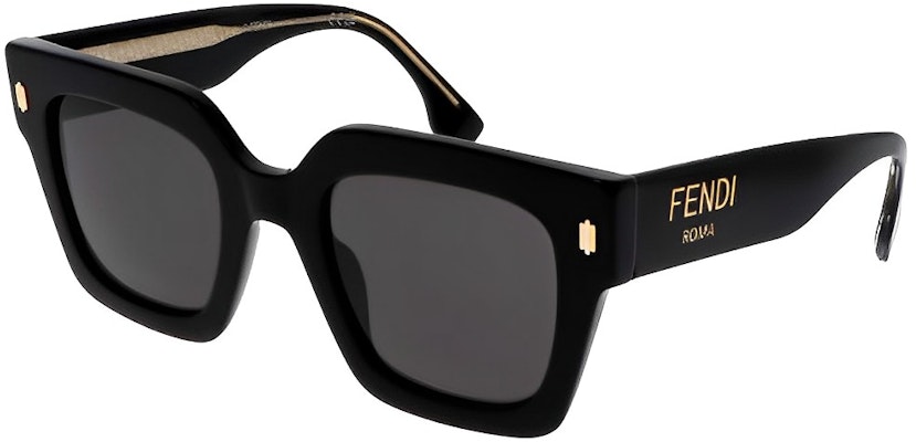 (Women) FENDI Black Square Sunglasses with Logo Engraved Temples. FE40101I01A Buy (Women) FENDI Black Square Sunglasses with Logo Engraved Temples. FE40101I01A
