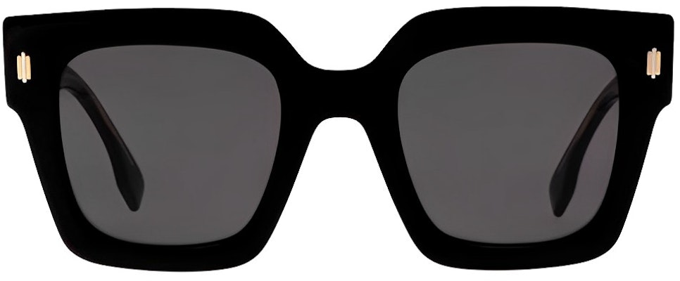 (Women) FENDI Black Square Sunglasses with Logo Engraved Temples. FE40101I01A Lookbook (Women) FENDI Black Square Sunglasses with Logo Engraved Temples. FE40101I01A