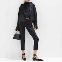 Shop (W) FENDI 黑色高領毛衣帶簡約標誌印花設計 FZXB16AQYRF0GME