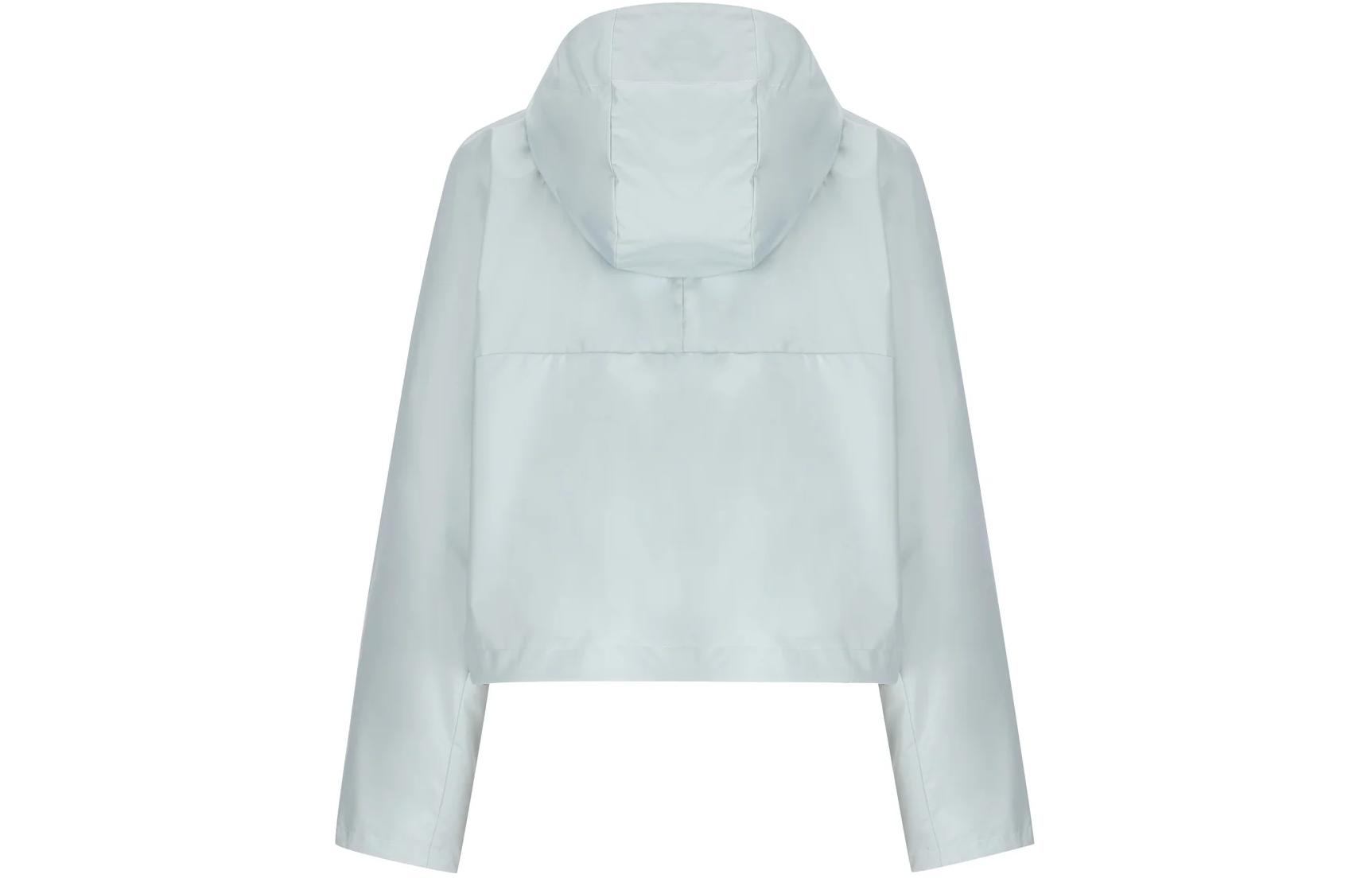 Lookbook (W) FENDI Hoodie Jaket Zip-Up dengan Cetak Huruf Biru. FAN159AQBPF1-P2A