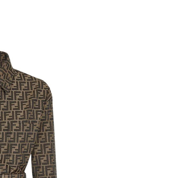 Details for (W) FENDI 棕色印花腰带夹克 FW22系列 FJ7267A5W3F118W