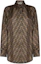 Order (Women) FENDI Brown Monogram Button-Up Long Sleeve Shirt. FS8107A8G3F118W