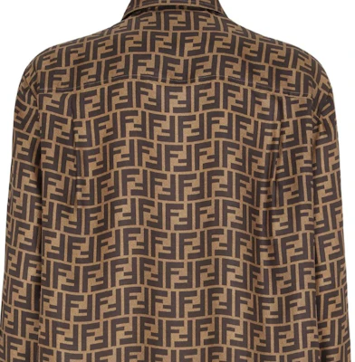 (Women) FENDI Brown Monogram Button-Up Long Sleeve Shirt. FS8107A8G3F118W Shop (Women) FENDI Brown Monogram Button-Up Long Sleeve Shirt. FS8107A8G3F118W