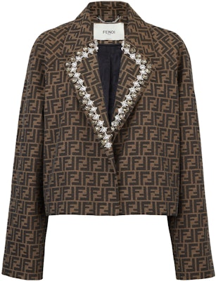 (W) 펜디 브라운 모노그램 프린트 긴소매 재킷. FJ7461A5W3F118W Buy (W) 펜디 브라운 모노그램 프린트 긴소매 재킷. FJ7461A5W3F118W