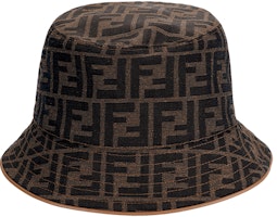 (Women) FENDI Brown Patterned Polyester Bucket Hat. FXQ899ALSGF0QE1 (Women) FENDI Brown Patterned Polyester Bucket Hat. FXQ899ALSGF0QE1