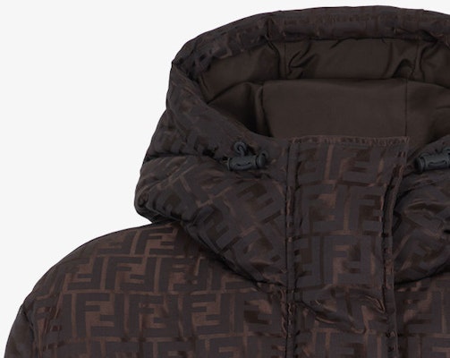 (W) 芬迪棕色印花连帽拉链休闲棉夹克. FAN129AK9ZF0TU7 Purchase (W) 芬迪棕色印花连帽拉链休闲棉夹克. FAN129AK9ZF0TU7
