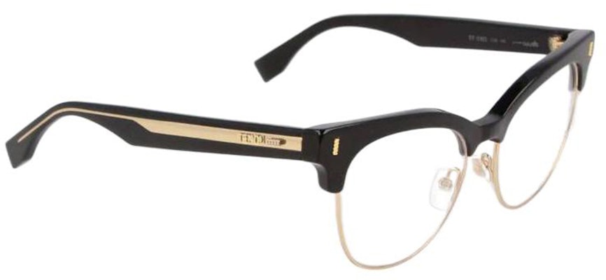 (Women) FENDI Cat-Eye Optical Glasses Black with Side Logo Plastic Frame. FF0163vjg Buy (Women) FENDI Cat-Eye Optical Glasses Black with Side Logo Plastic Frame. FF0163vjg