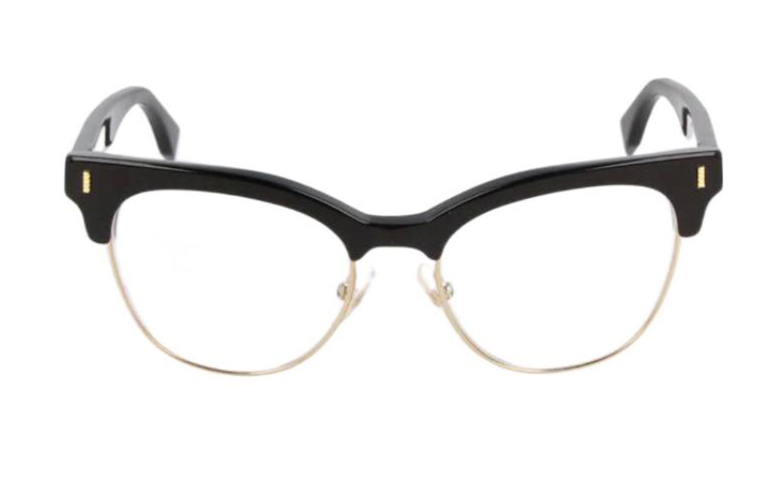 Lookbook (W) FENDI 黑色猫眼光学眼镜 带侧标塑料镜框 FF0163vjg