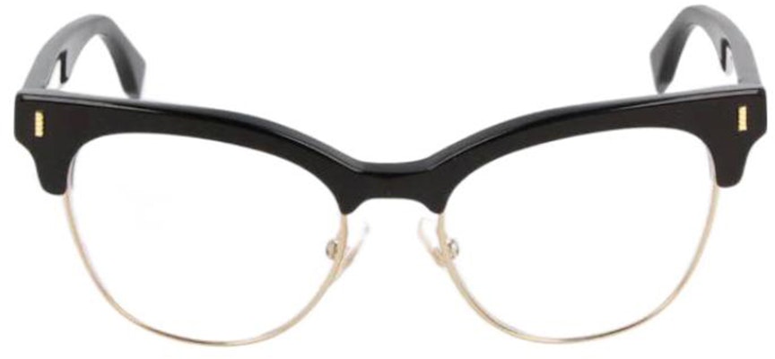 (Women) FENDI Cat-Eye Optical Glasses Black with Side Logo Plastic Frame. FF0163vjg Lookbook (Women) FENDI Cat-Eye Optical Glasses Black with Side Logo Plastic Frame. FF0163vjg