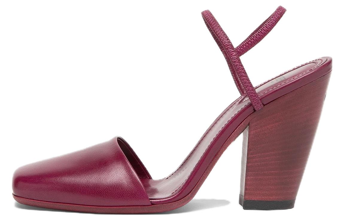 Buy (W) 芬迪“优雅简约”红色粗跟高跟鞋 8J8492AQZ1F1MTW