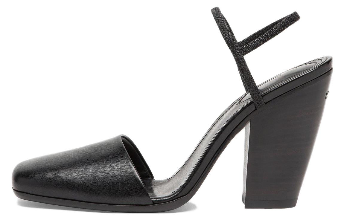 (Women) Fendi 'Elegant Simplicity' Sheepskin Block Heel Pumps 9.5cm 'Black' 8J8492AQZ1F0QA1