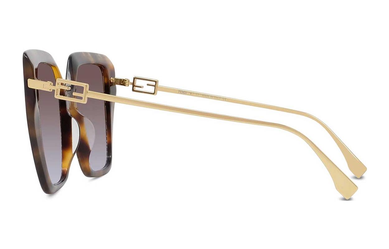 Purchase (W) Cermin Mata FENDI Butterfly Coklat Gaya Chic Fesyen. FE40012U55F