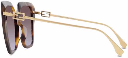 Purchase (W) FENDI 時尚優雅蝴蝶造型棕色太陽眼鏡 FE40012U55F