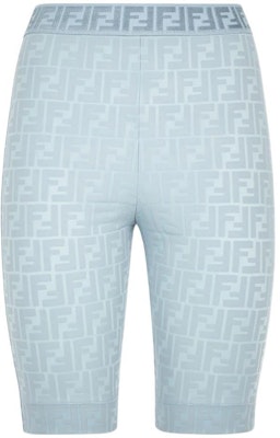 (W) FENDI Pantalones Cortos Biker Monograma FF Azul Claro - FW22 Activewear. FAB273AGOQF1H3F Order (W) FENDI Pantalones Cortos Biker Monograma FF Azul Claro - FW22 Activewear. FAB273AGOQF1H3F
