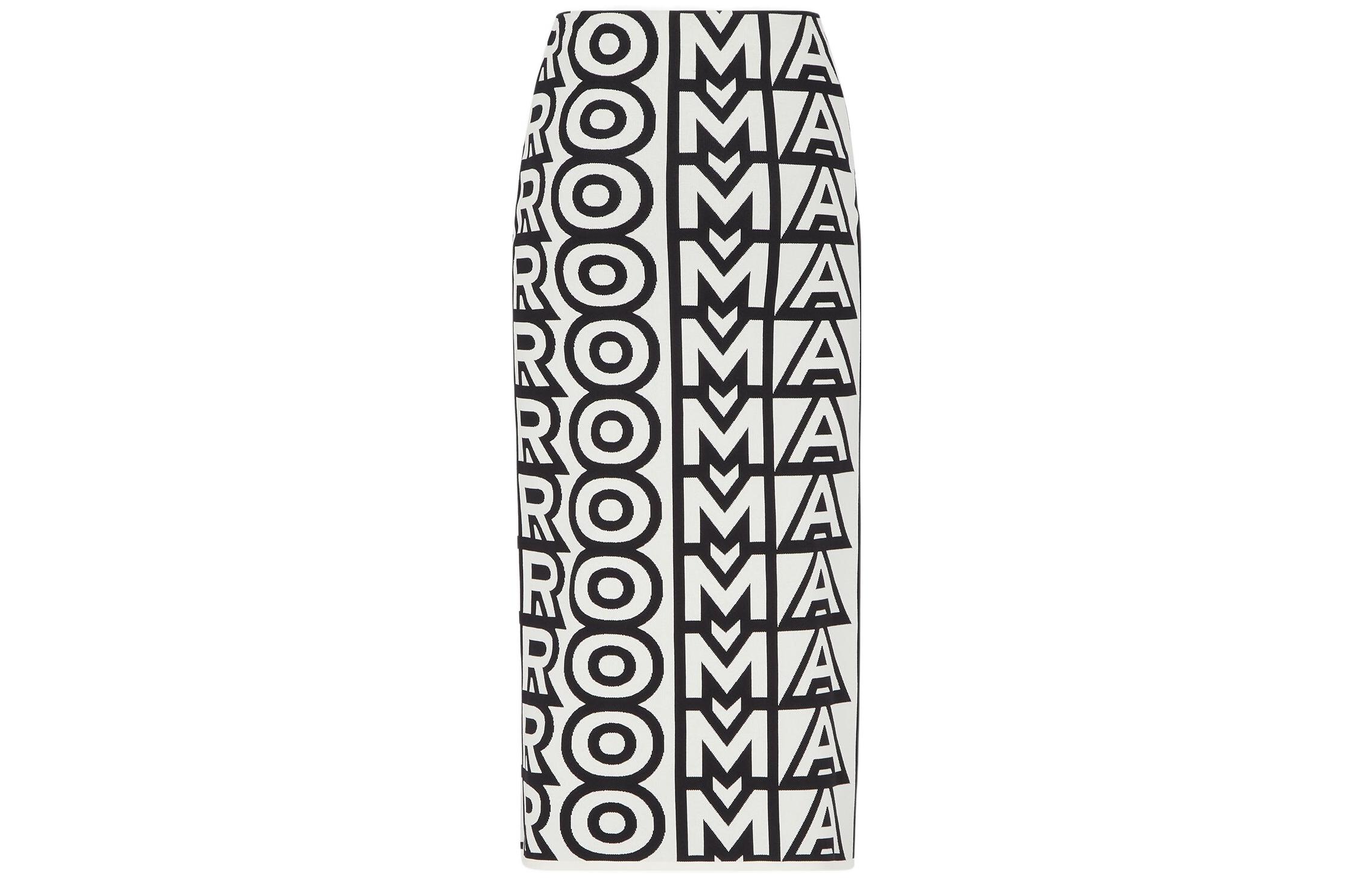 Lookbook (W) FENDI FW22 Falda Tejida Cintura Alta Monograma Blanca FZQ702AMDSF1KCV