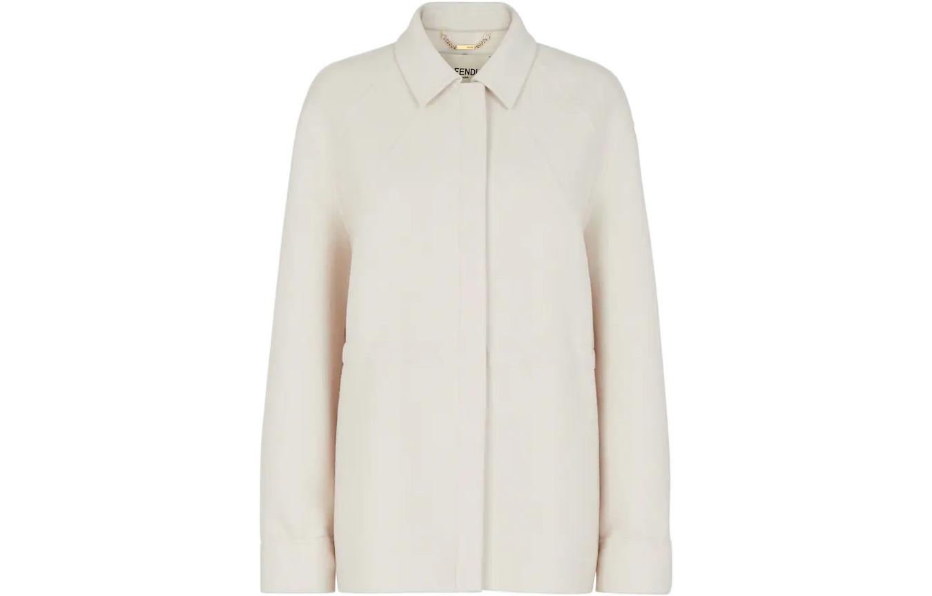 Order (W) FENDI FW22 白色純色長袖外套 FJ7374A5HDF0ZNM