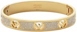 Buy (Women) FENDI Gold Brass Open-Adjustable Bracelet with Letter Cutout Design. 8AH5406GXF089U