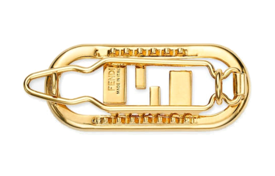 Lookbook (W) FENDI 金色髮夾鑲飾品牌標誌設計 8AH985A44G