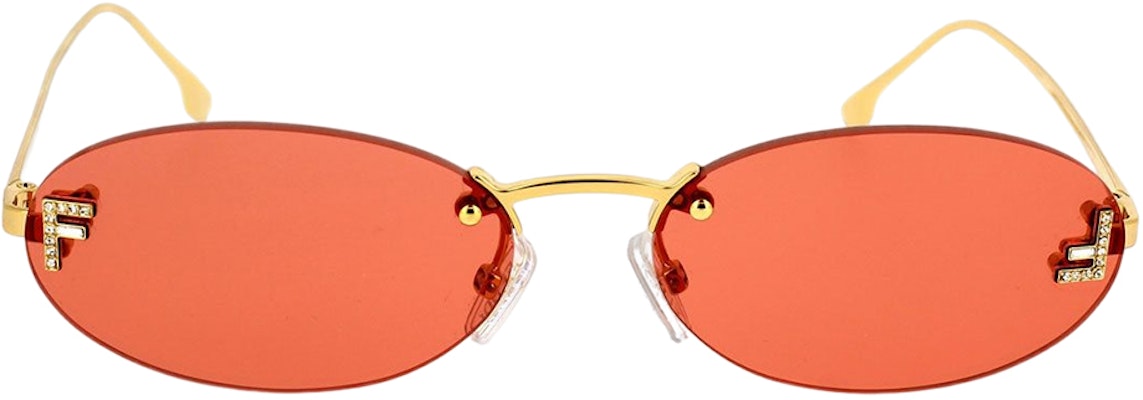 (Women) FENDI Gold Oval Alloy Fashion Sunglasses FE4075US5430S Shop (Women) FENDI Gold Oval Alloy Fashion Sunglasses FE4075US5430S