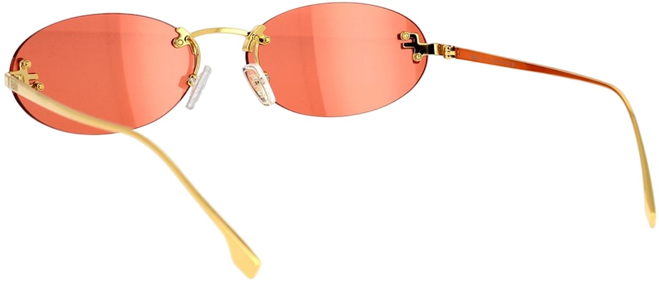 (Women) FENDI Gold Oval Alloy Fashion Sunglasses FE4075US5430S Details for (Women) FENDI Gold Oval Alloy Fashion Sunglasses FE4075US5430S