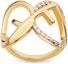 Order (Women) FENDI Gold Ring with Hollow Pattern Design. 8AH9776GXF089U