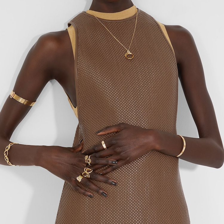 Lookbook (W) FENDI 金色中空圖案設計戒指 8AH9776GXF089U