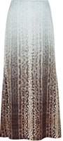 (Women) FENDI Gradient Animal Print Casual Long Dress Light Blue FQ7544ARUFF08S8 (Women) FENDI Gradient Animal Print Casual Long Dress Light Blue FQ7544ARUFF08S8