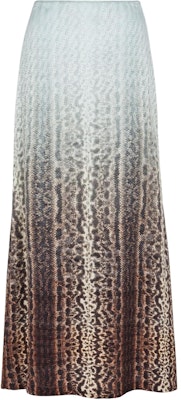 (Women) FENDI Gradient Animal Print Casual Long Dress Light Blue FQ7544ARUFF08S8 Order (Women) FENDI Gradient Animal Print Casual Long Dress Light Blue FQ7544ARUFF08S8