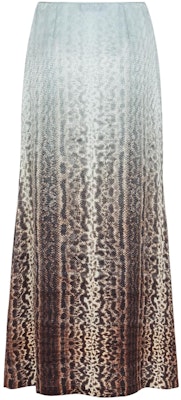 (Women) FENDI Gradient Animal Print Casual Long Dress Light Blue FQ7544ARUFF08S8 Lookbook (Women) FENDI Gradient Animal Print Casual Long Dress Light Blue FQ7544ARUFF08S8