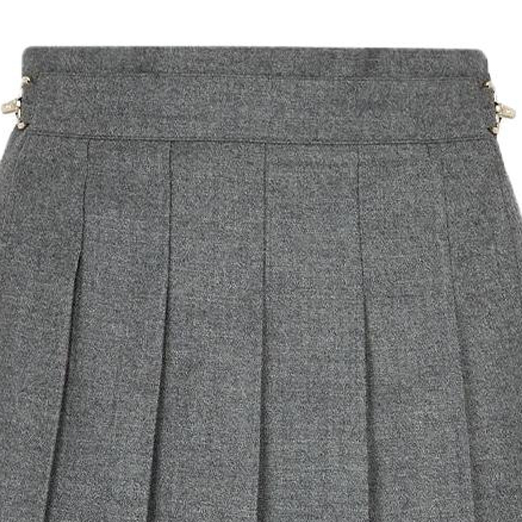 Details for (Women) FENDI  Gray Wool Pleated Trousers FR6504AM3NF0TDR