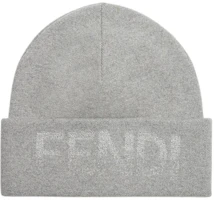 Order (W) FENDI 灰色針織帽附標誌設計。 FXQ334ARHDF0QZ0