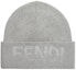 Order (Women) FENDI Grey Knit Hat with Logo Design. FXQ334ARHDF0QZ0