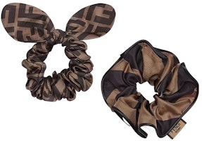 (Women) FENDI Hair Tie with Pattern Print - Brown. FXT268ADG0 (Women) FENDI Hair Tie with Pattern Print - Brown. FXT268ADG0