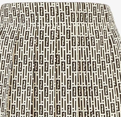 (W) FENDI 高腰百褶裙 FF 經典標誌拼色設計. FQ7532AWZAF0GME Sizing (W) FENDI 高腰百褶裙 FF 經典標誌拼色設計. FQ7532AWZAF0GME