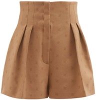 (Women) FENDI High-Waisted Solid Color Shorts with Logo Print - Camel. FR6336AHL4F1ENR (Women) FENDI High-Waisted Solid Color Shorts with Logo Print - Camel. FR6336AHL4F1ENR