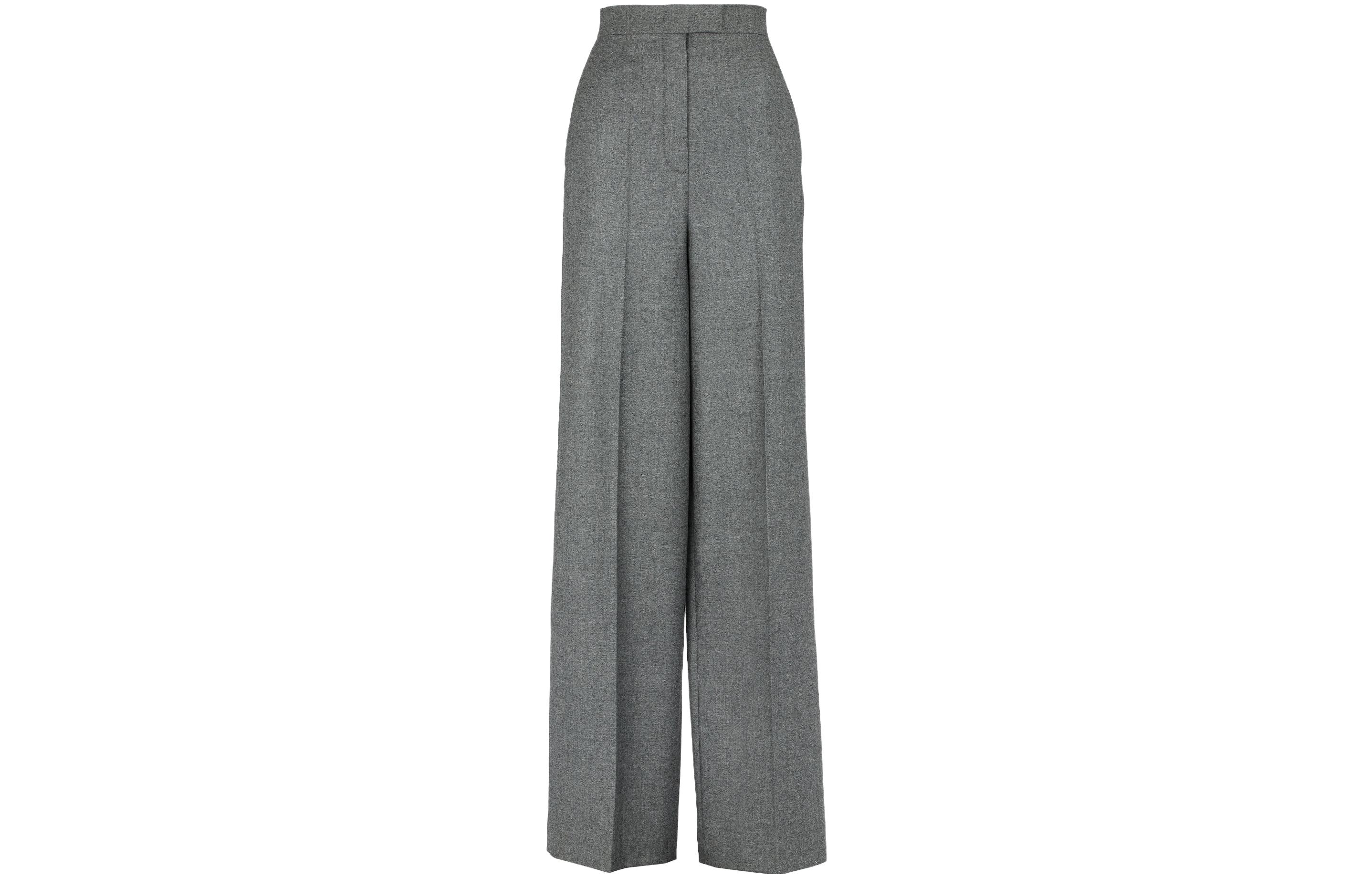 (Women) FENDI  High-Waisted Straight-Leg Casual Pants Grey Mix. FR6375AM3NF0TDR