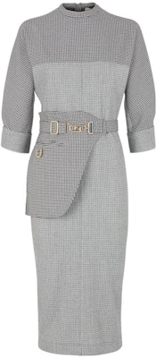 (Women) FENDI Houndstooth Belted Waist Long Sleeve Dress Grey SS22. FDB877AKSMF1IHJ Buy (Women) FENDI Houndstooth Belted Waist Long Sleeve Dress Grey SS22. FDB877AKSMF1IHJ