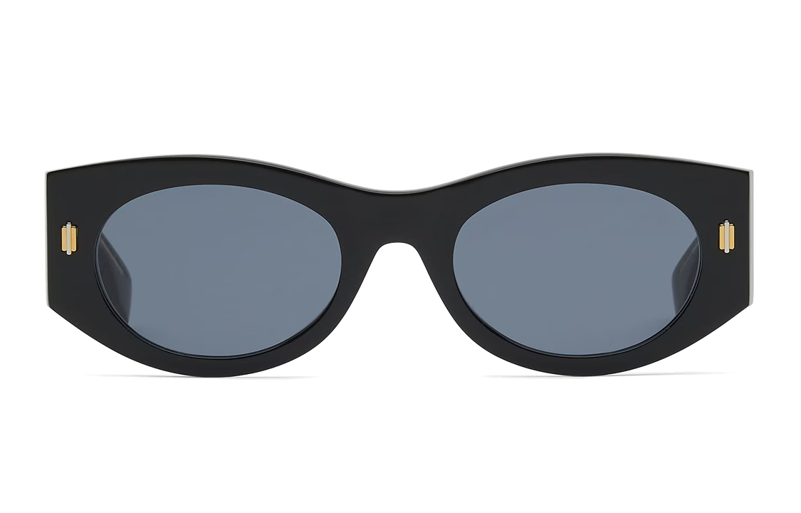 (Women) FENDI  Irregular Black Sunglasses with Letter Print Temples. FOA038V1PF1N51 圖 3