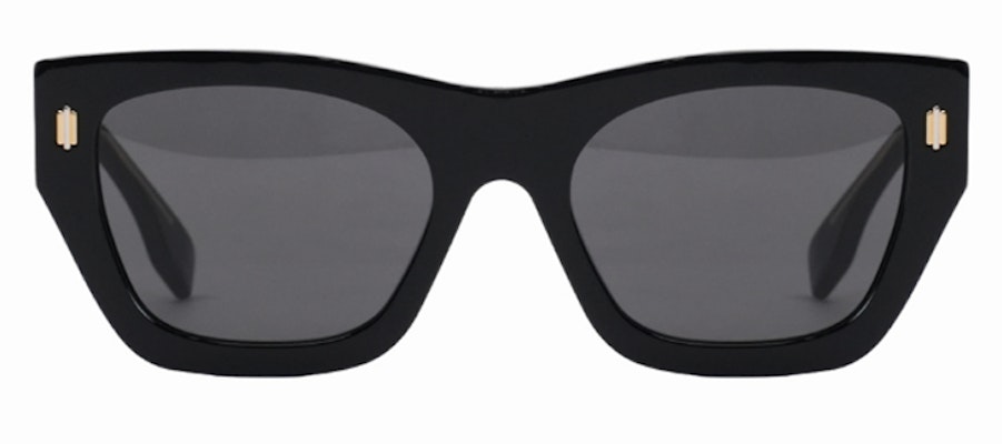 (Women) FENDI Irregular Black Sunglasses with Metal Accent FE4010001A Lookbook (Women) FENDI Irregular Black Sunglasses with Metal Accent FE4010001A