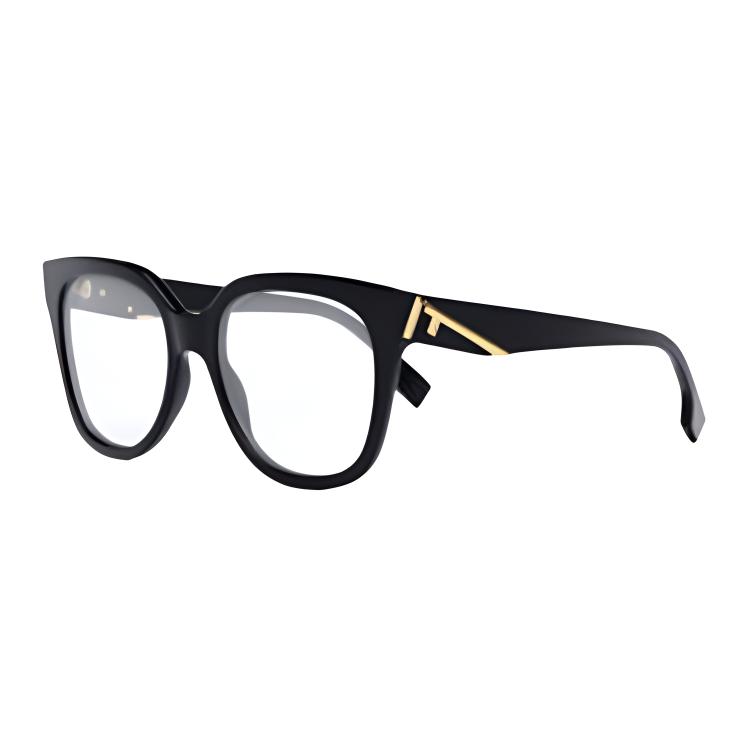 (Women) FENDI  Irregular Optical Glasses with Logo Detail - Black FE50064F57001 圖 2