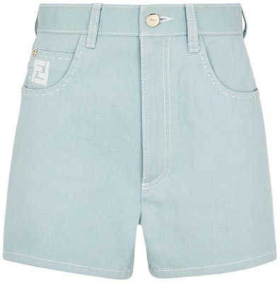 (W) Shorts vaqueros azul claro FENDI con bolsillos adornados. FLP835AOE7F08S8 Order (W) Shorts vaqueros azul claro FENDI con bolsillos adornados. FLP835AOE7F08S8