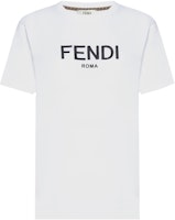 (Women) FENDI Logo Crewneck White T-Shirt SS23. FS7254ALCAF0ZNM (Women) FENDI Logo Crewneck White T-Shirt SS23. FS7254ALCAF0ZNM